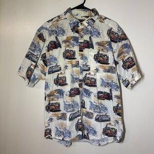 Men's Surf Van Vintage Print Casual Shirt